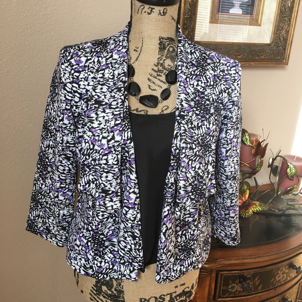 Dressy colorful jacket.